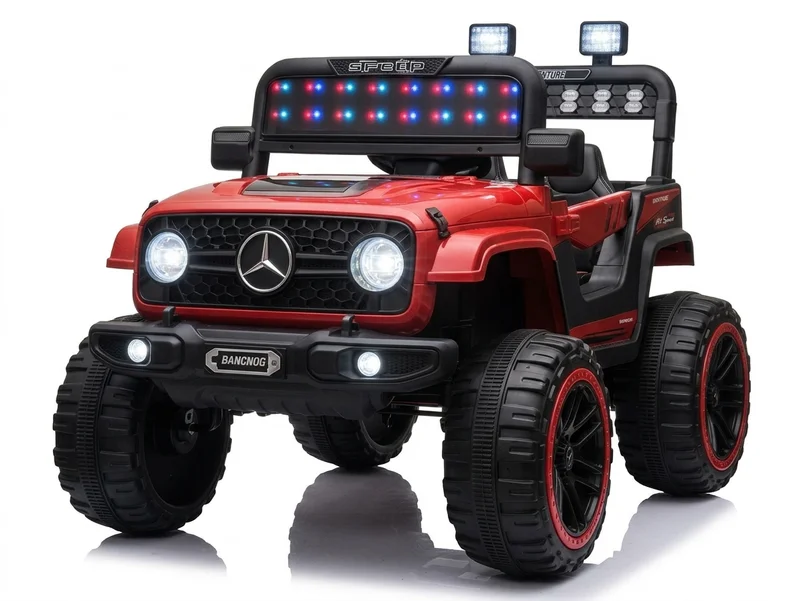 World On Wheels kids 518 Jeep 4x4 Battery Operated Ride-On for Kids – Luxury Painted Edition with LED Lights 