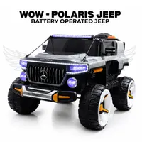 WOW Polaris Battery Operated Ride-On Jeep for Kids | Electric Ride-On Car with LED Lights image 1
