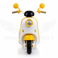 WOW Vespa Light Kids Battery Operated Ride-On Scooter – Yellow & White image 4