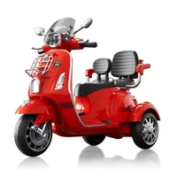 World On Wheels 1389 – Kids 2-Seater Ride-On Moped Bike (3-Wheel Scooter Style) image 5