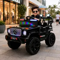 WOW 80T Kids Battery Operated Ride-On Jeep – Black image 2
