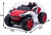 World On Wheels | Toy Electric kids Car truck Children HS-688 12V 4 Motor ride on car up to 8 Years image 2