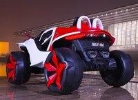 World On Wheels | Toy Electric kids Car truck Children HS-688 12V 4 Motor ride on car up to 8 Years image 5