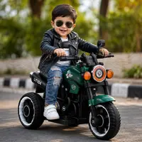 WOW Hawk Kids Battery Operated Ride-On Bike – Green image 2