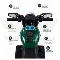 WOW Hawk Kids Battery Operated Ride-On Bike – Green image 8