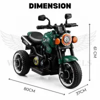 WOW Hawk Kids Battery Operated Ride-On Bike – Green image 9