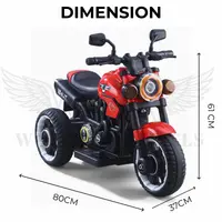 WOW Hawk Kids Battery Operated Ride-On Bike – Red image 9