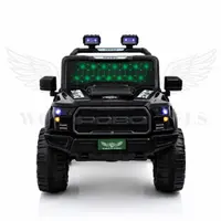 World on Wheels POBO 4x4 Battery Operated Ride-On Jeep for Kids with Remote Control – BLACK image 4