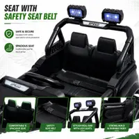 World on Wheels POBO 4x4 Battery Operated Ride-On Jeep for Kids with Remote Control – BLACK image 6