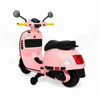 WOW Vespa Kids Battery Operated Ride-On Scooter – Candy Pink image 3