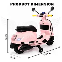 WOW Vespa Kids Battery Operated Ride-On Scooter – Candy Pink image 6