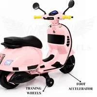 WOW Vespa Kids Battery Operated Ride-On Scooter – Candy Pink image 7