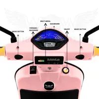 WOW Vespa Kids Battery Operated Ride-On Scooter – Candy Pink image 8
