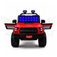 World on Wheels POBO 4x4 Battery Operated Ride-On Jeep for Kids with Remote Control – Red image 3
