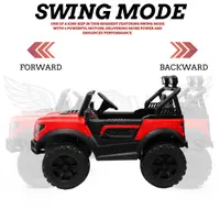 World on Wheels POBO 4x4 Battery Operated Ride-On Jeep for Kids with Remote Control – Red image 5