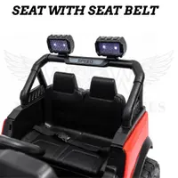 World on Wheels POBO 4x4 Battery Operated Ride-On Jeep for Kids with Remote Control – Red image 6