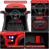 World on Wheels POBO 4x4 Battery Operated Ride-On Jeep for Kids with Remote Control – Red image 7