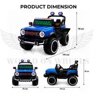 WOW 60B Kids Battery Operated Ride-On Jeep – Blue image 6
