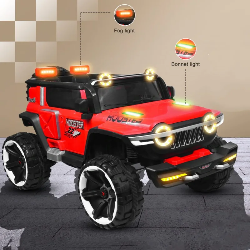Playtool Hooster Big 4*4 battery operated jeep for kids/ baccho ki rechargeable heavy jeep/big size jeep