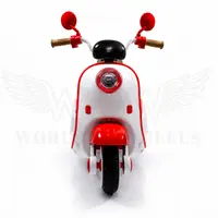 WOW Vespa Light Kids Battery Operated Ride-On Scooter – Red & White image 4