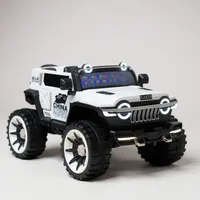 Buy World On Wheels WN502 Kids Jeep – 12V 4X4, Dual Seats, Windshield Lights &amp; Wheel Lights. Luxury ride-on jeep car for kids with remote &amp; app control. image 2