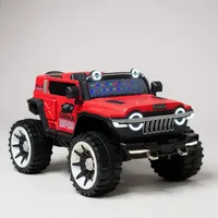 Buy World On Wheels WN502 Kids Jeep – 12V 4X4, Dual Seats, Windshield Lights &amp; Wheel Lights. Luxury ride-on jeep car for kids with remote &amp; app control. image 3