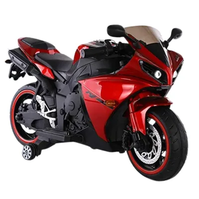 KIDS Bike – World On Wheels 12V R1 Kids Bike Battery Operated Ride On Bike With LED Lights and Wheel lights – 2-8 years.