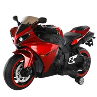 KIDS Bike – World On Wheels 12V R1 Kids Bike Battery Operated Ride On Bike With LED Lights and Wheel lights – 2-8 years. image 2