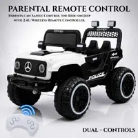 World on Wheels Savage Rover 4x4 Battery Operated Ride-On Jeep for Kids with Remote Control – White image 4