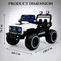 World on Wheels Savage Rover 4x4 Battery Operated Ride-On Jeep for Kids with Remote Control – White image 6