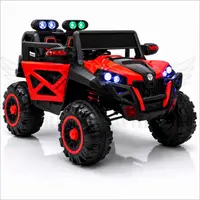 World on Wheels Thunder 2188 Battery Operated Ride-On Jeep for Kids with Remote Control – Red image 3