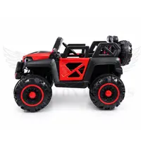 World on Wheels Thunder 2188 Battery Operated Ride-On Jeep for Kids with Remote Control – Red image 4