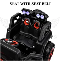 World on Wheels Thunder 2188 Battery Operated Ride-On Jeep for Kids with Remote Control – Red image 6