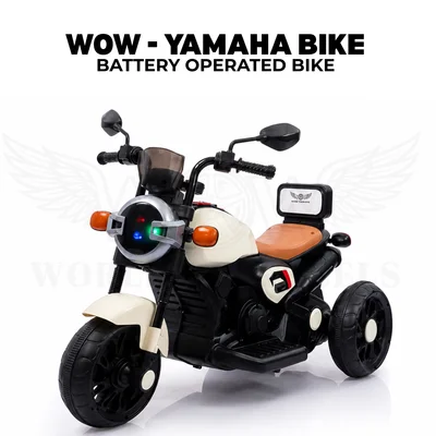 WOW Yamaha Kids Battery Operated Ride-On Bike – White