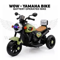 WOW Yamaha Kids Battery Operated Ride-On Bike – Green image 1