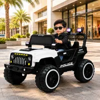 World on Wheels Savage Rover 528 4x4 Battery Operated Ride-On Jeep for Kids with Remote Control ā White image 2
