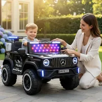 World On Wheels WLP-36 Mercedes G-Wagon Kids Car 4X4 – 5 Motors, Bluetooth, App Control, Remote & Police Lights image 2